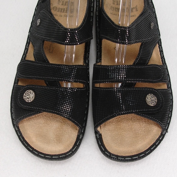 Chaussures Finn Comfort Gomera - Noir, Taille 41, Cuir Véritable, Semelle Air